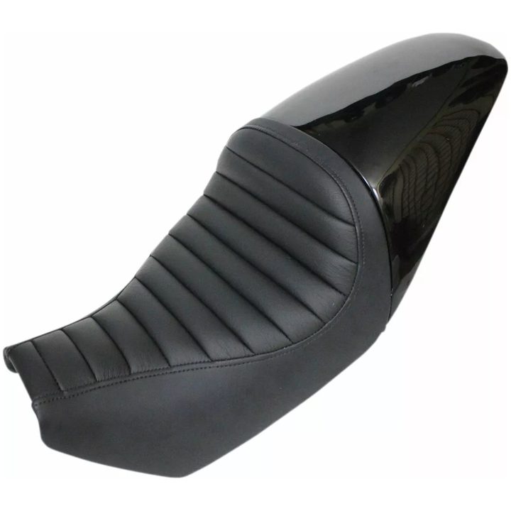 Solosadel Svart Leather SADDLEMEN SEAT FULL FENDER SOLO – bild 2