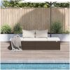 Solsäng 195x60 cm konstrotting brun vidaXL – miniatyr 3