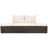 Solsäng 195x60 cm konstrotting brun vidaXL – miniatyr 4