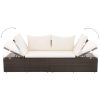 Solsäng 195x60 cm konstrotting brun vidaXL – miniatyr 5
