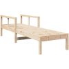 Solsäng 199,5x62x55 cm massiv furu vidaXL – miniatyr 2
