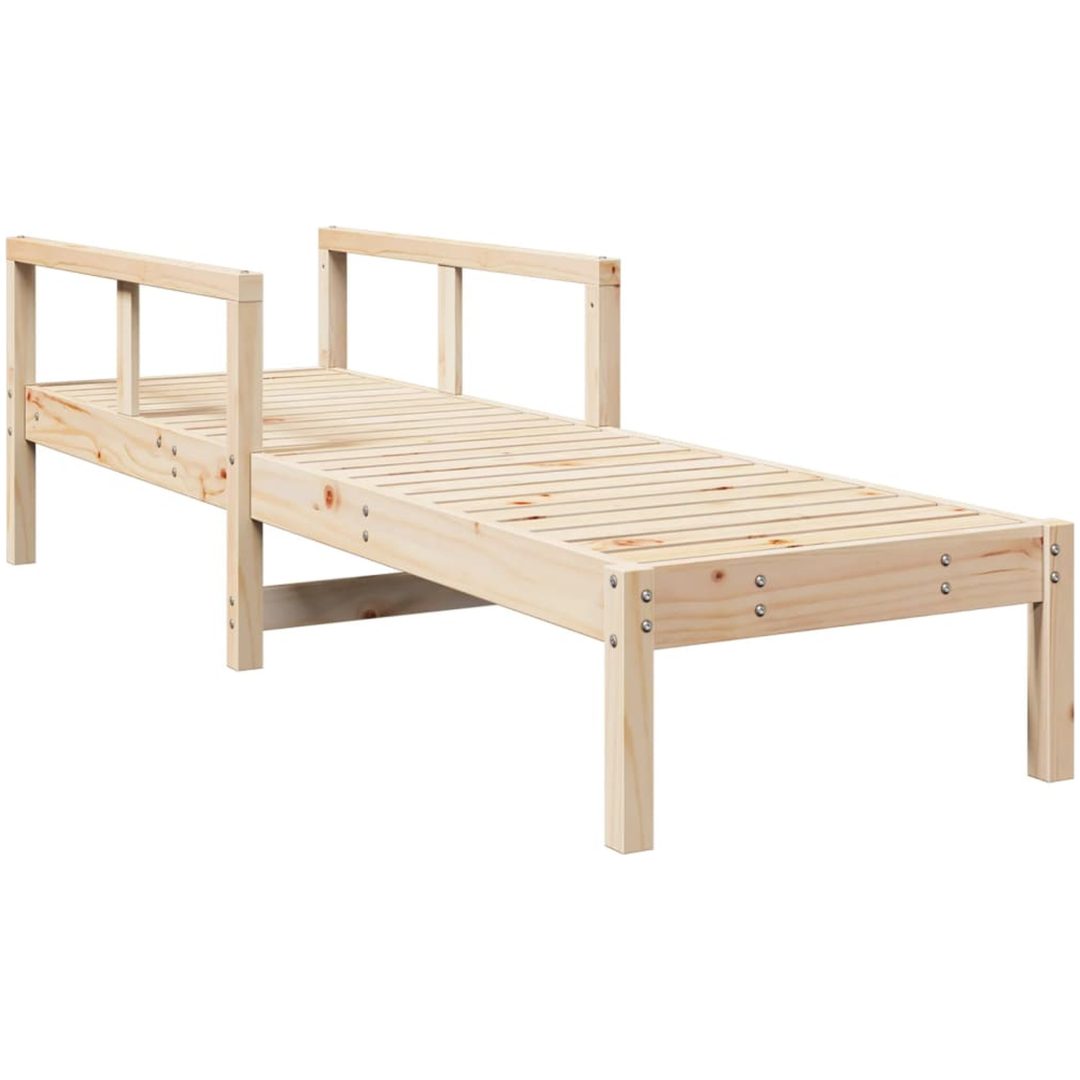 Solsäng 199,5x62x55 cm massiv furu vidaXL – bild 2