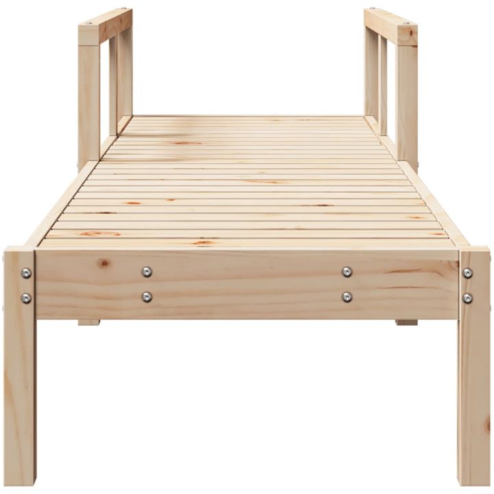 Solsäng 199,5x62x55 cm massiv furu vidaXL – bild 4