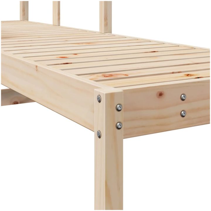 Solsäng 199,5x62x55 cm massiv furu vidaXL – bild 8