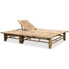 Solsäng 2 personer bambu vidaXL – miniatyr 2