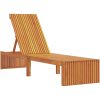 Solsäng 200x55x30 cm Massivt Akaciaträ vidaXL 200 x 55 x 94 cm – miniatyr 2