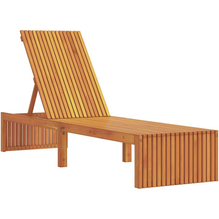 Solsäng 200x55x30 cm Massivt Akaciaträ vidaXL 200 x 55 x 94 cm – bild 2