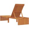 Solsäng 200x55x30 cm Massivt Akaciaträ vidaXL 200 x 55 x 94 cm – miniatyr 6