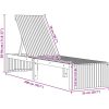 Solsäng 200x55x30 cm Massivt Akaciaträ vidaXL 200 x 55 x 94 cm – miniatyr 10
