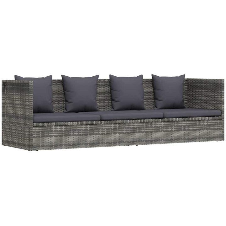 Solsäng 200x60 cm konstrotting grå vidaXL – bild 2