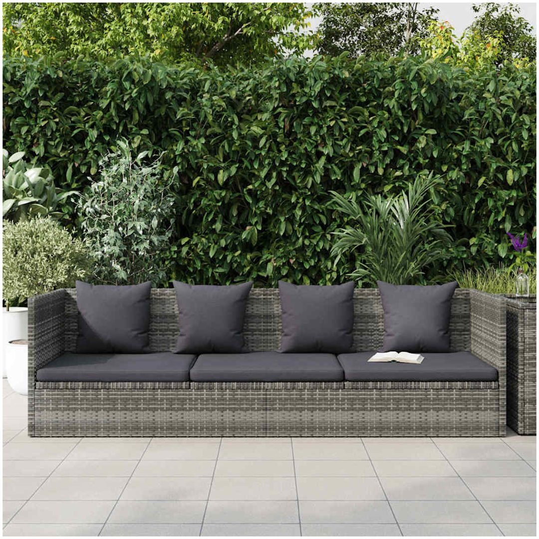 Solsäng 200x60 cm konstrotting grå vidaXL – bild 3
