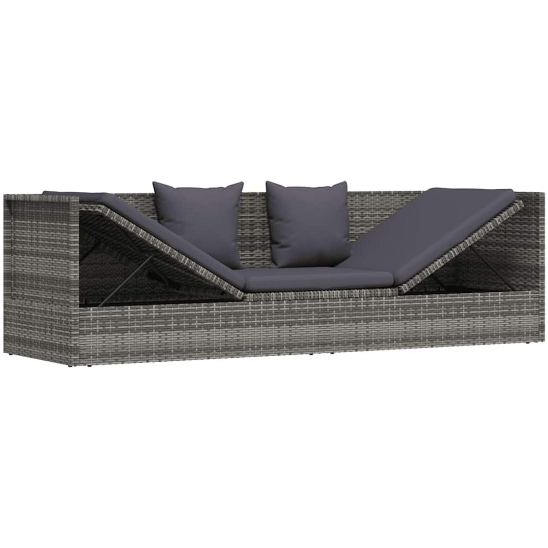 Solsäng 200x60 cm konstrotting grå vidaXL – bild 5