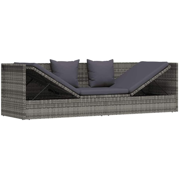 Solsäng 200x60 cm konstrotting grå vidaXL – bild 5