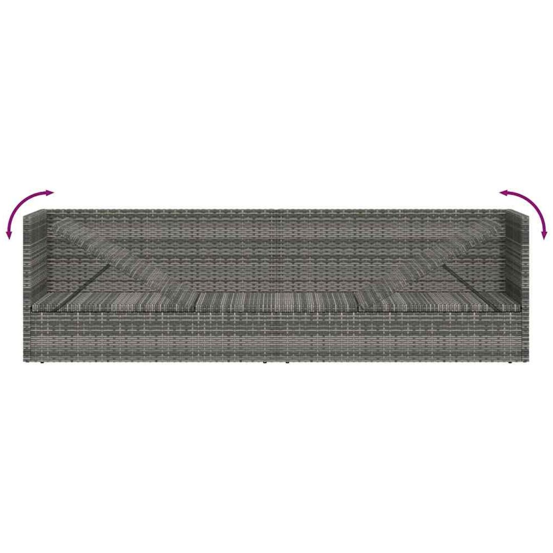 Solsäng 200x60 cm konstrotting grå vidaXL – bild 9