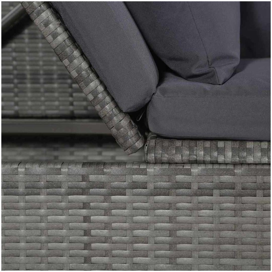 Solsäng 200x60 cm konstrotting grå vidaXL – bild 10