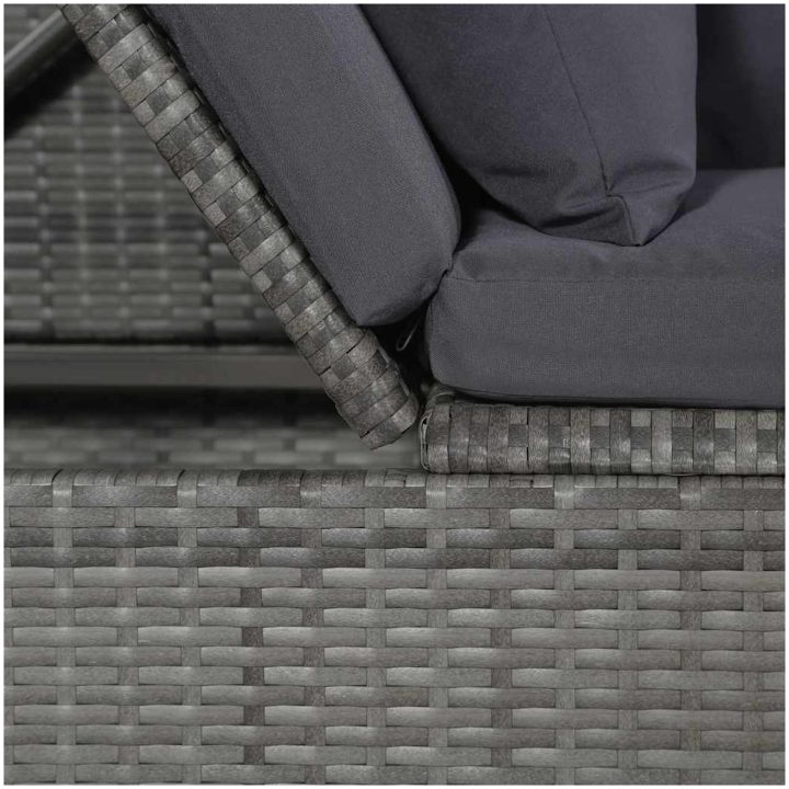 Solsäng 200x60 cm konstrotting grå vidaXL – bild 10