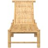 Solsäng 55x199x30 cm bambu vidaXL – miniatyr 4