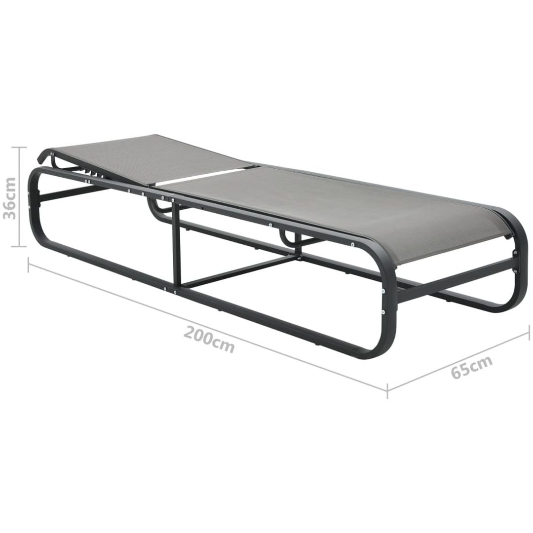 Solsäng aluminium och textilene vidaXL – bild 8