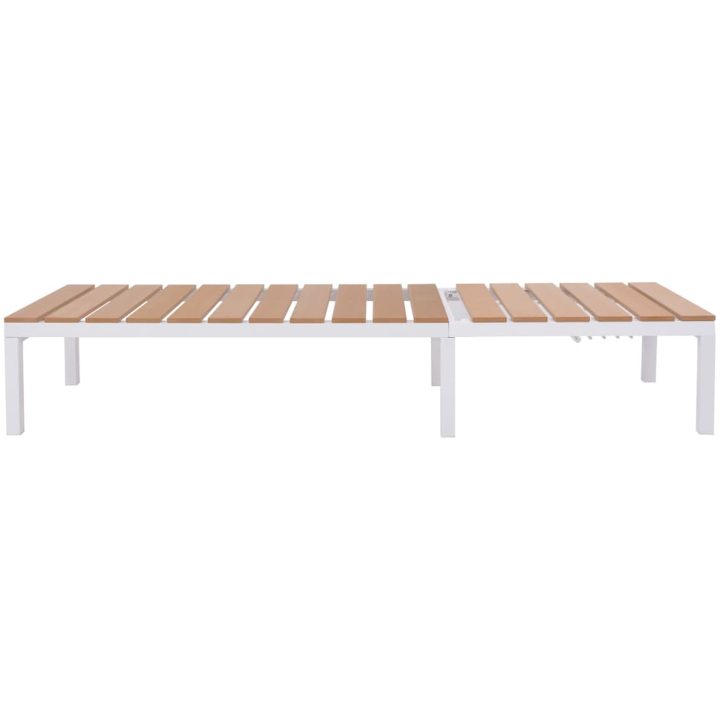 Solsäng aluminium och WPC brun vidaXL – bild 5