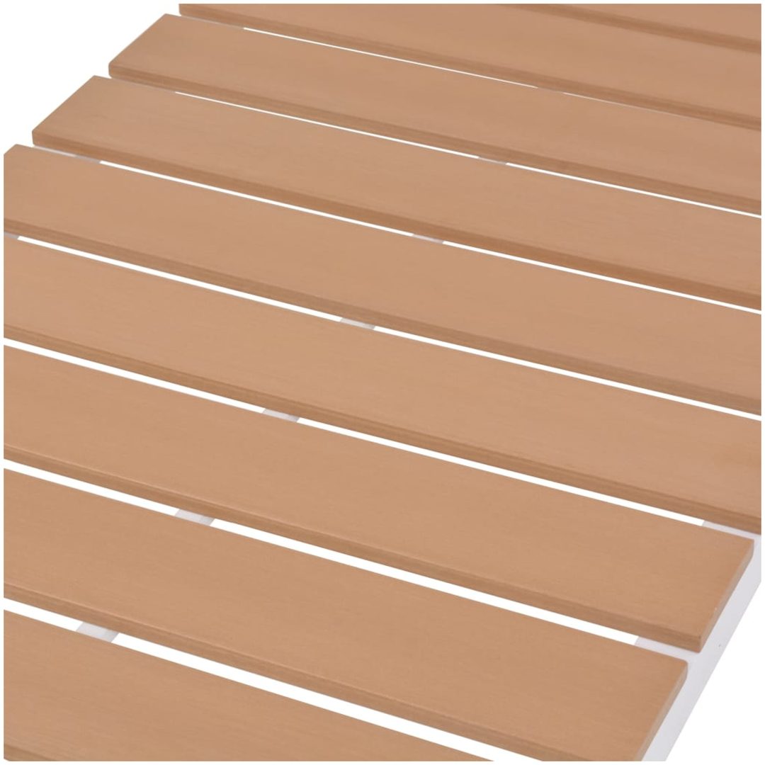 Solsäng aluminium och WPC brun vidaXL – bild 6