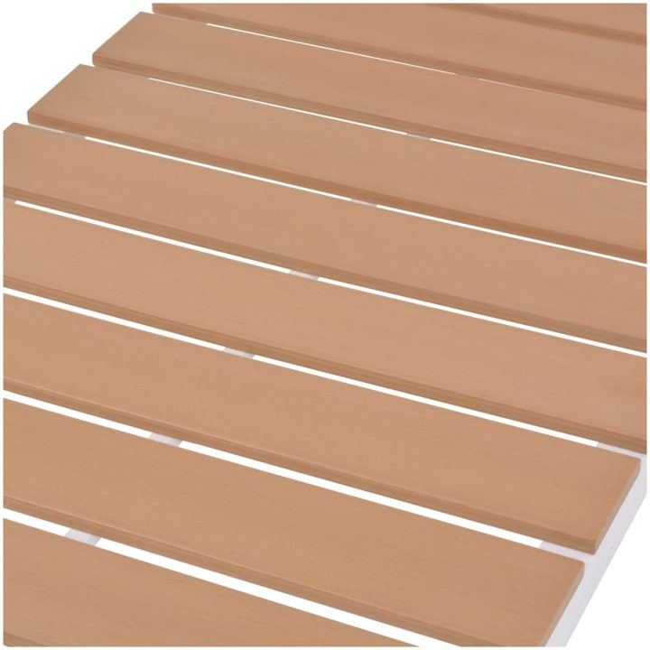Solsäng aluminium och WPC brun vidaXL – bild 6