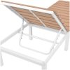 Solsäng aluminium och WPC brun vidaXL – miniatyr 7