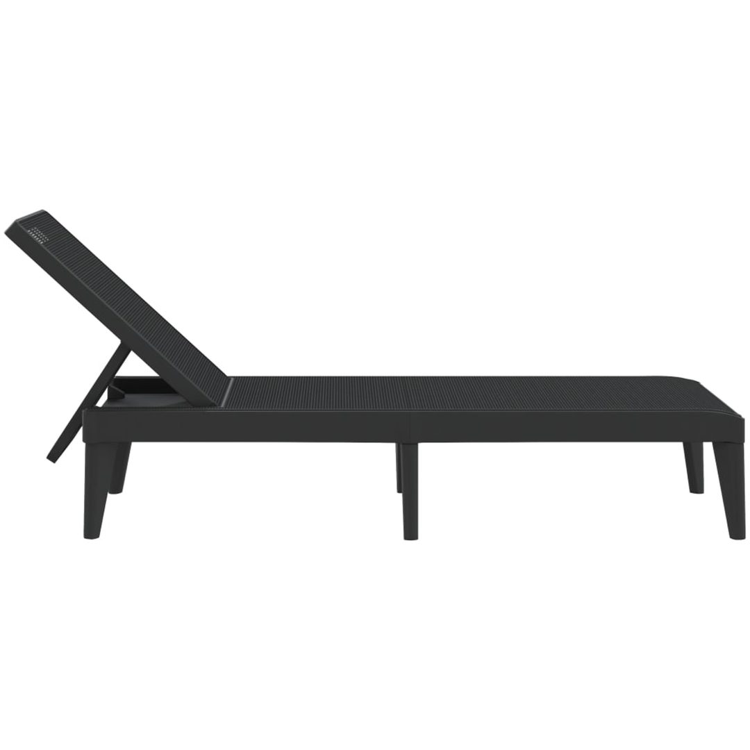 Solsäng antracit 186x60x29 cm PP vidaXL – bild 5