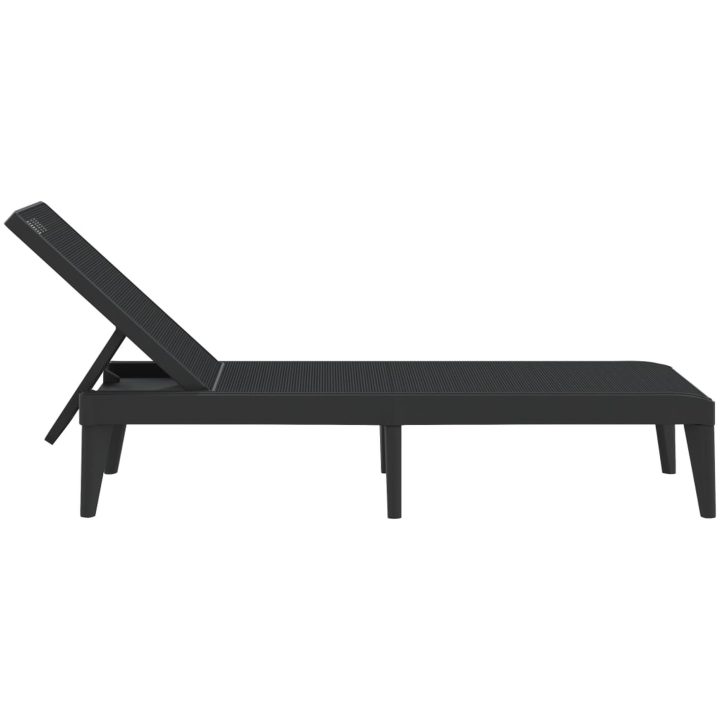 Solsäng antracit 186x60x29 cm PP vidaXL – bild 5