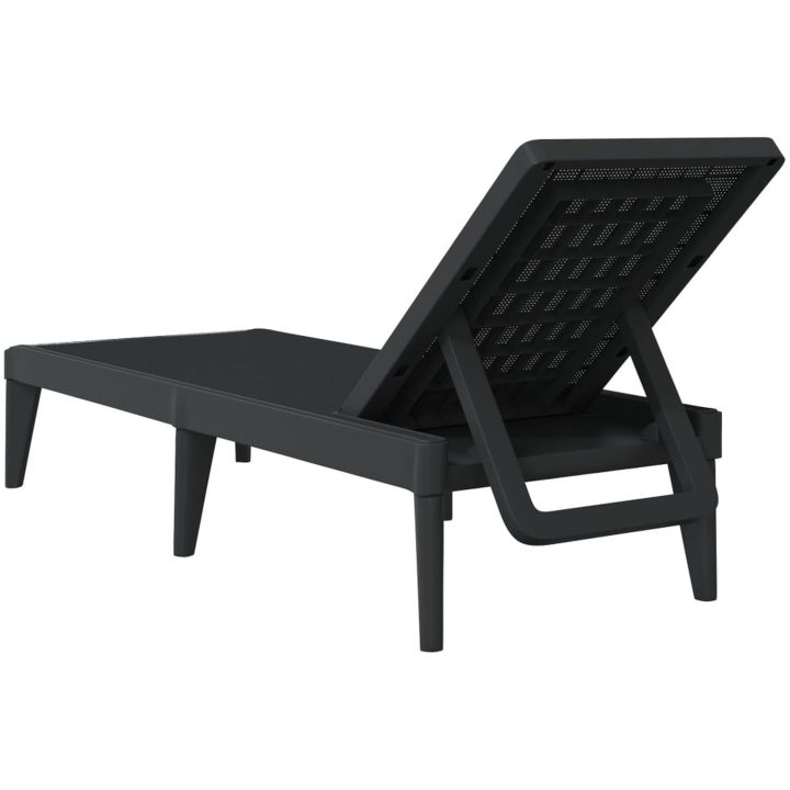 Solsäng antracit 186x60x29 cm PP vidaXL – bild 6