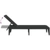 Solsäng antracit 186x60x29 cm PP vidaXL – miniatyr 7