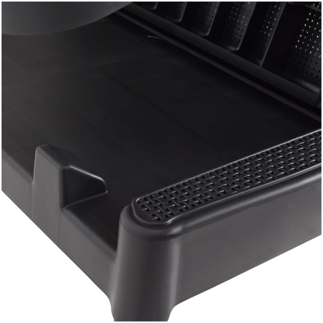 Solsäng antracit 186x60x29 cm PP vidaXL – bild 9