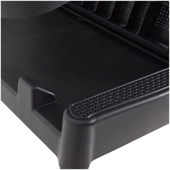 Solsäng antracit 186x60x29 cm PP vidaXL – bild 9