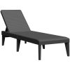 Solsäng antracit 186x60x29 cm PP vidaXL – miniatyr 2