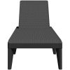 Solsäng antracit 186x60x29 cm PP vidaXL – miniatyr 4