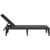 Solsäng antracit 186x60x29 cm PP vidaXL – miniatyr 5