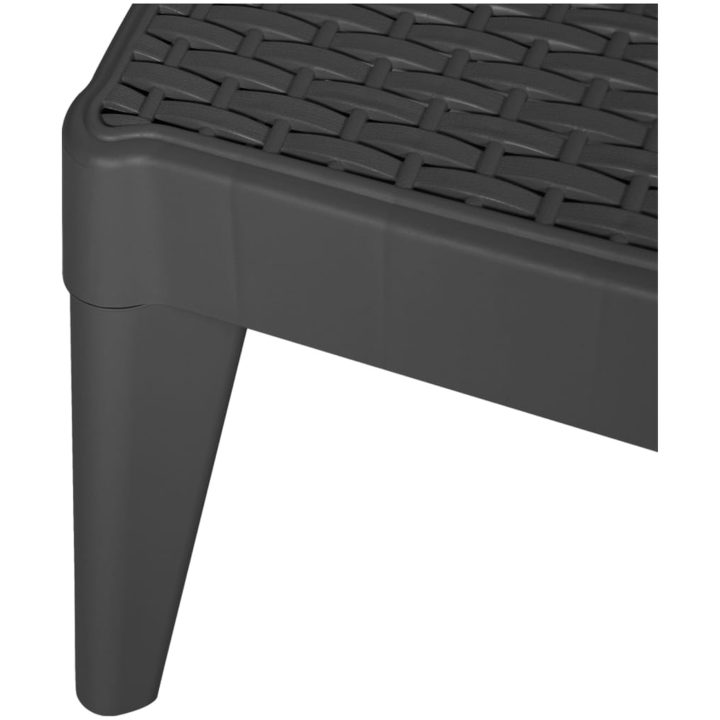 Solsäng antracit 186x60x29 cm PP vidaXL – bild 9