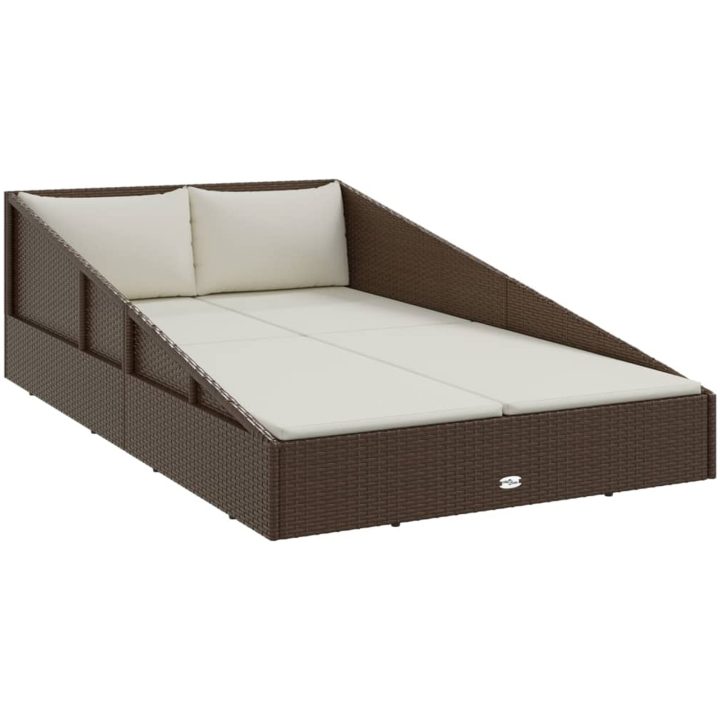 Solsäng brun 110x200 cm konstrotting vidaXL – bild 2