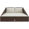 Solsäng brun 110x200 cm konstrotting vidaXL – miniatyr 3