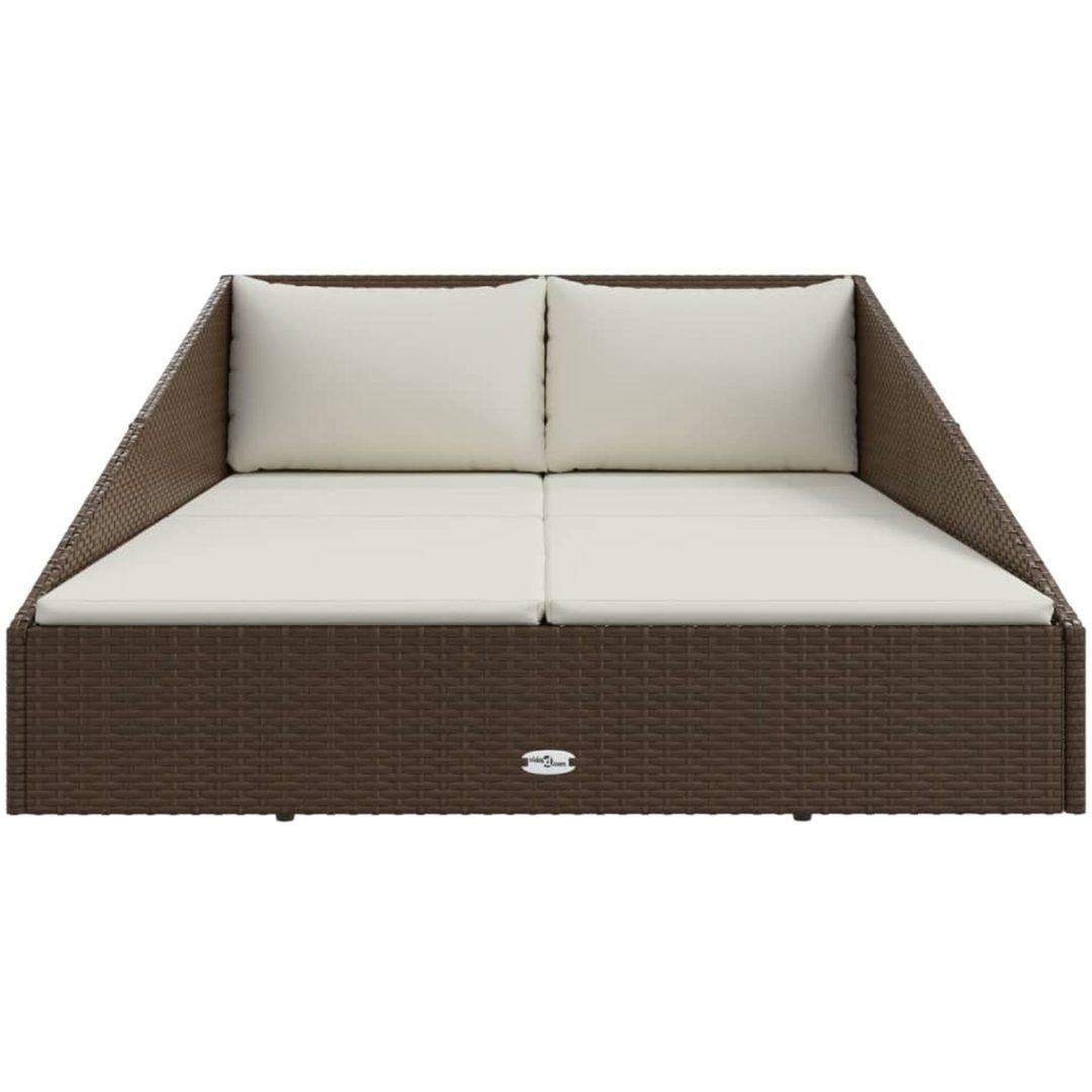 Solsäng brun 110x200 cm konstrotting vidaXL – bild 3