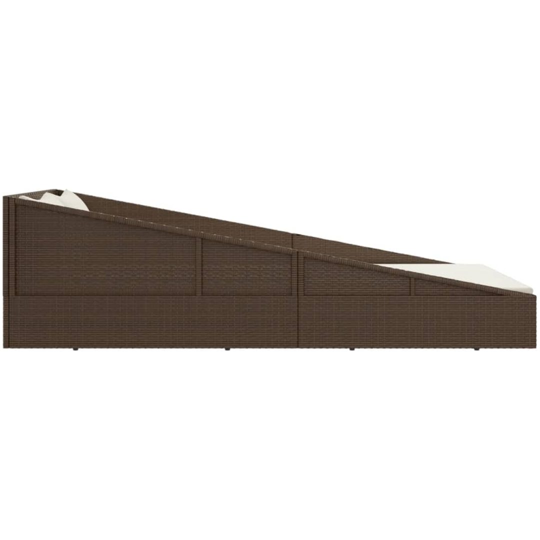 Solsäng brun 110x200 cm konstrotting vidaXL – bild 4