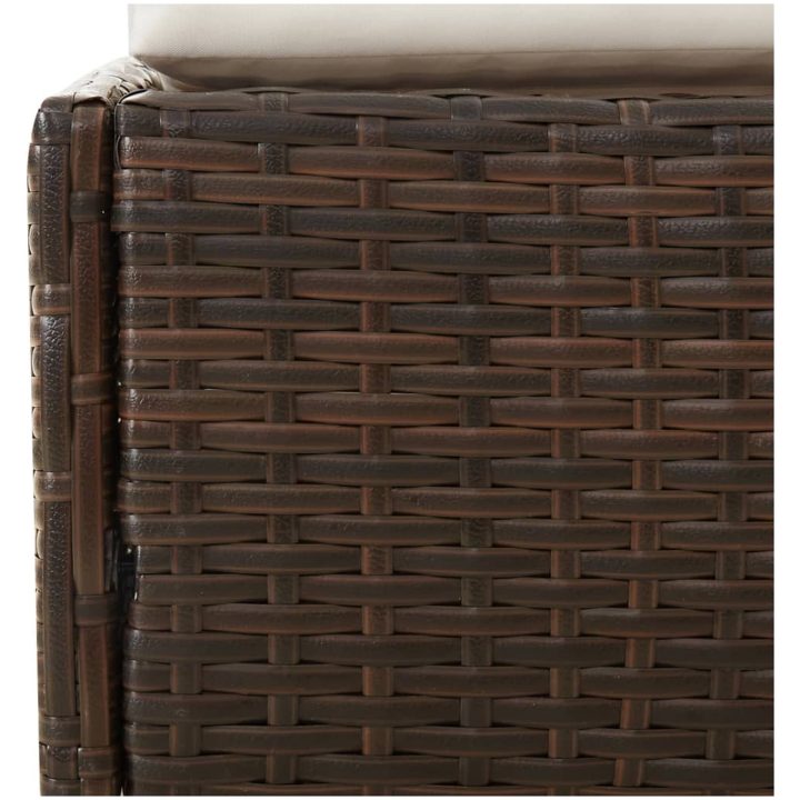 Solsäng brun 110x200 cm konstrotting vidaXL – bild 7
