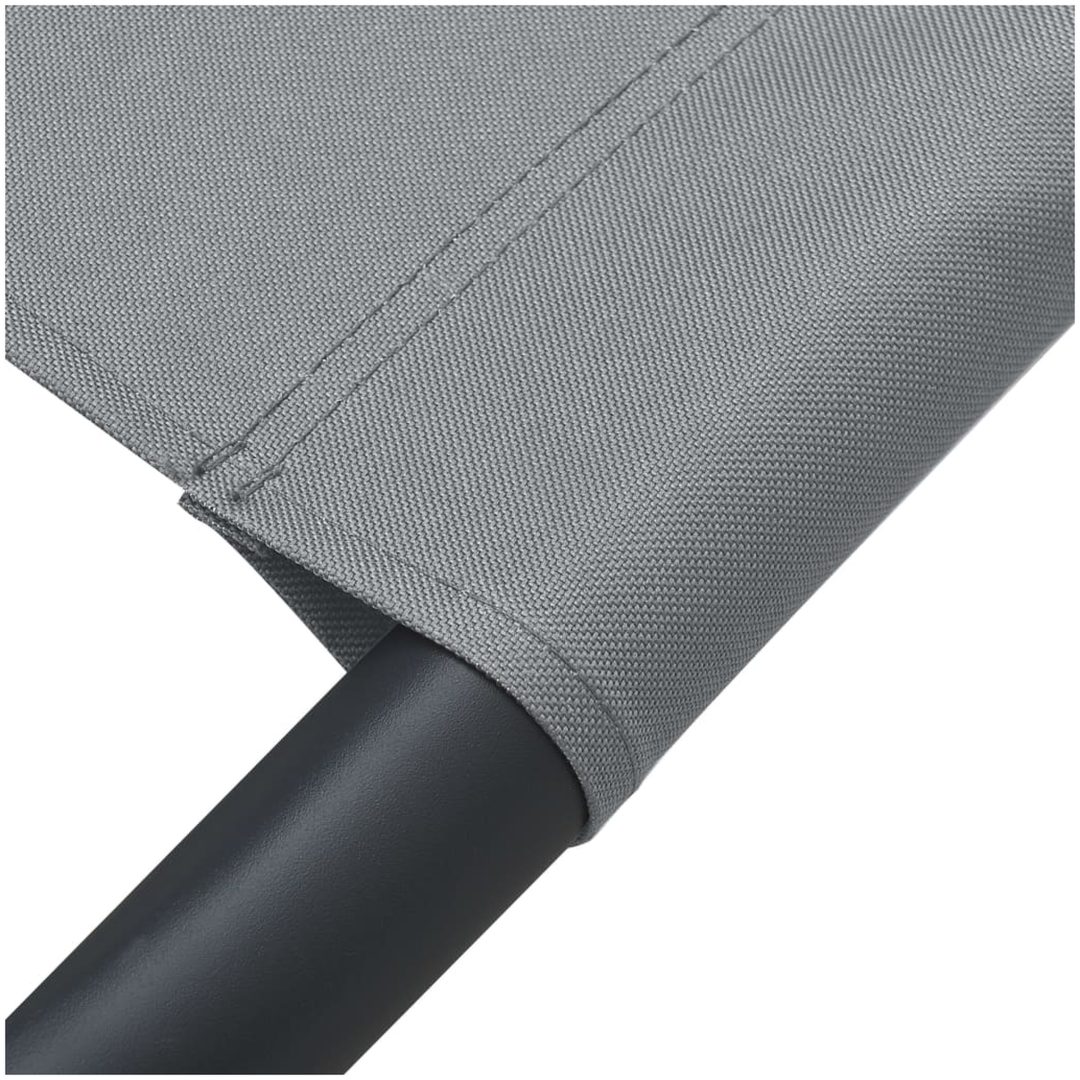 Solsäng dubbel med tak & kudde grå vidaXL 200 x 90 x 112 cm – bild 5