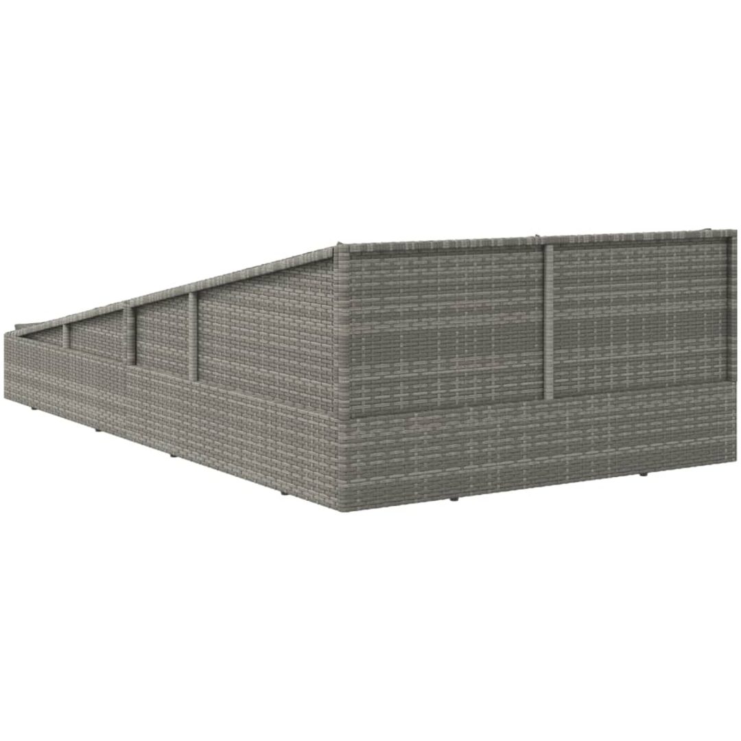 Solsäng grå 110x200 cm konstrotting vidaXL 110 x 200 x 55 cm – bild 5