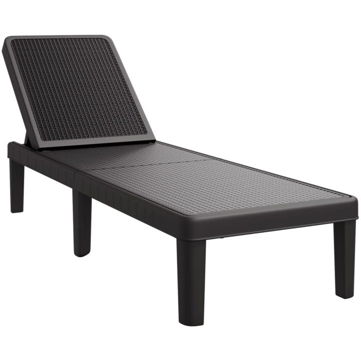 Solsäng justerbar 4 höjder 155,5x57x28 cm polypropen vidaXL – bild 2