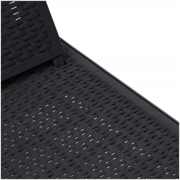 Solsäng justerbar 4 höjder 155,5x57x28 cm polypropen vidaXL – bild 9