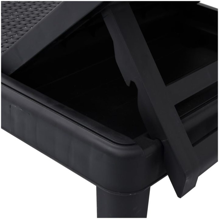 Solsäng justerbar 4 höjder 155,5x57x28 cm polypropen vidaXL – bild 10