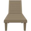 Solsäng ljusbrun 155x58x83 cm polypropylen vidaXL – miniatyr 4