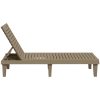 Solsäng ljusbrun 155x58x83 cm polypropylen vidaXL – miniatyr 5