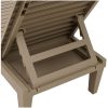 Solsäng ljusbrun 155x58x83 cm polypropylen vidaXL – miniatyr 9