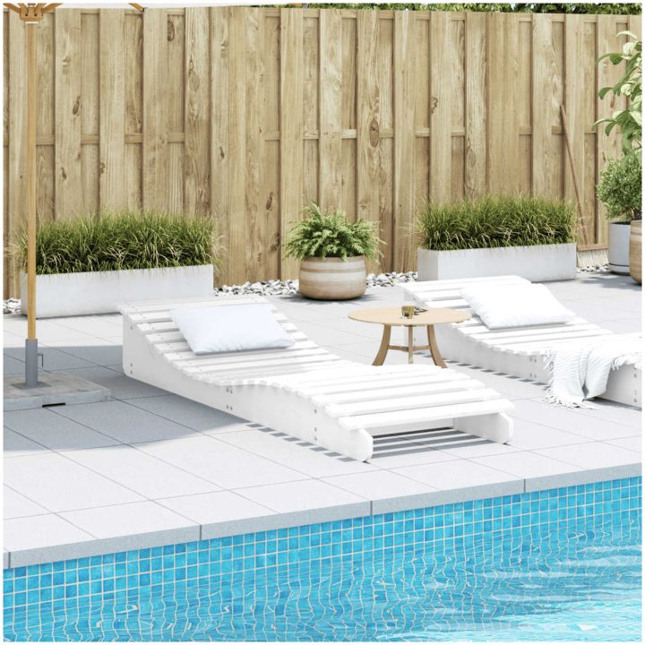 Solsäng massiv furu vidaXL 205 x 70 x 31.5 cm – bild 3